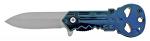 3.63" Skull Key Folding Knife - Blue