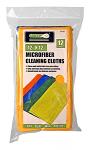 12 - pk. Microfiber Cleaning Cloths - Grip