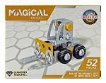 58 pc. Build and Play Magical Model Yellow Construction Forklift