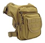 Leg Drop Style Tactical EDC Molle Hip Bag - Desert Tan