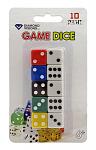10 - Pack of Multicolor Table Top Game Dice