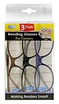 3 - pk. Reading Eyeglasses - (Assorted Strength and Styles)