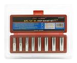 8 pc. 1/4" Dr. Deep Metric Socket Set - Cal-Hawk
