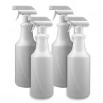 4 Pack Clear Plastic Chemical Spray Bottle - SupplyAid