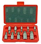 10 - pc. 12 Point Bit Socket Set