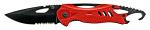 4" Spring Assisted Camping Knife with Bottle Opener - Red